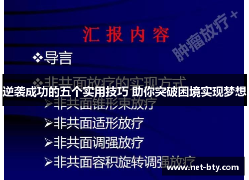 逆袭成功的五个实用技巧 助你突破困境实现梦想
